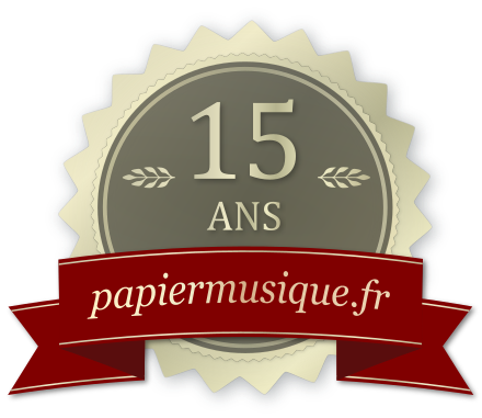Médaille pour les 15 ans de papiermusique.fr